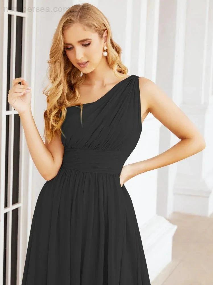 ZapDress One Shoulder Bridesmaid Dresses Long Maxi Formal Evening Party Prom Gowns 28061 (ZD17044)