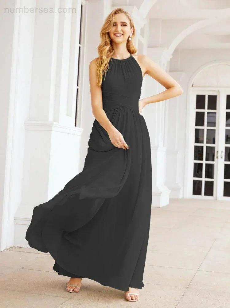 ZapDress Sleeveless Bridesmaid Dresses Long Prom Gown Zipper with Keyhole Back 28056 (ZD17040)