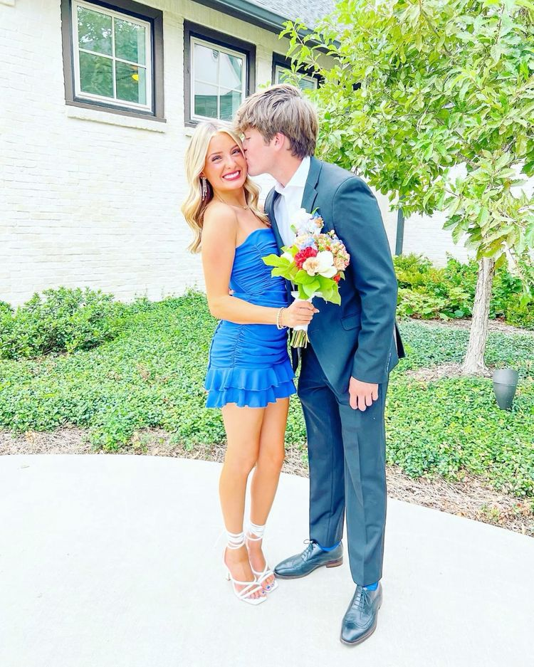 Lovely Strapless Royal Blue Homecoming Dress,Cocktail Dress Y4330 - VelvetHem