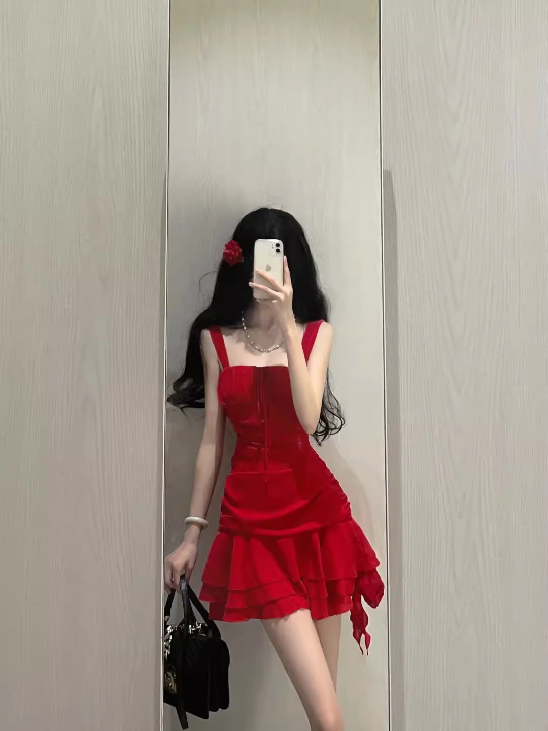 Cute A line Straps Short Red Cocktail Dresses Birthday Outfits - VelvetHem