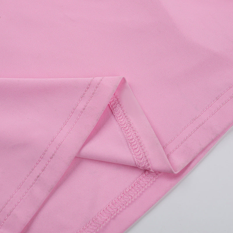 Rosier Slit Dress Pink