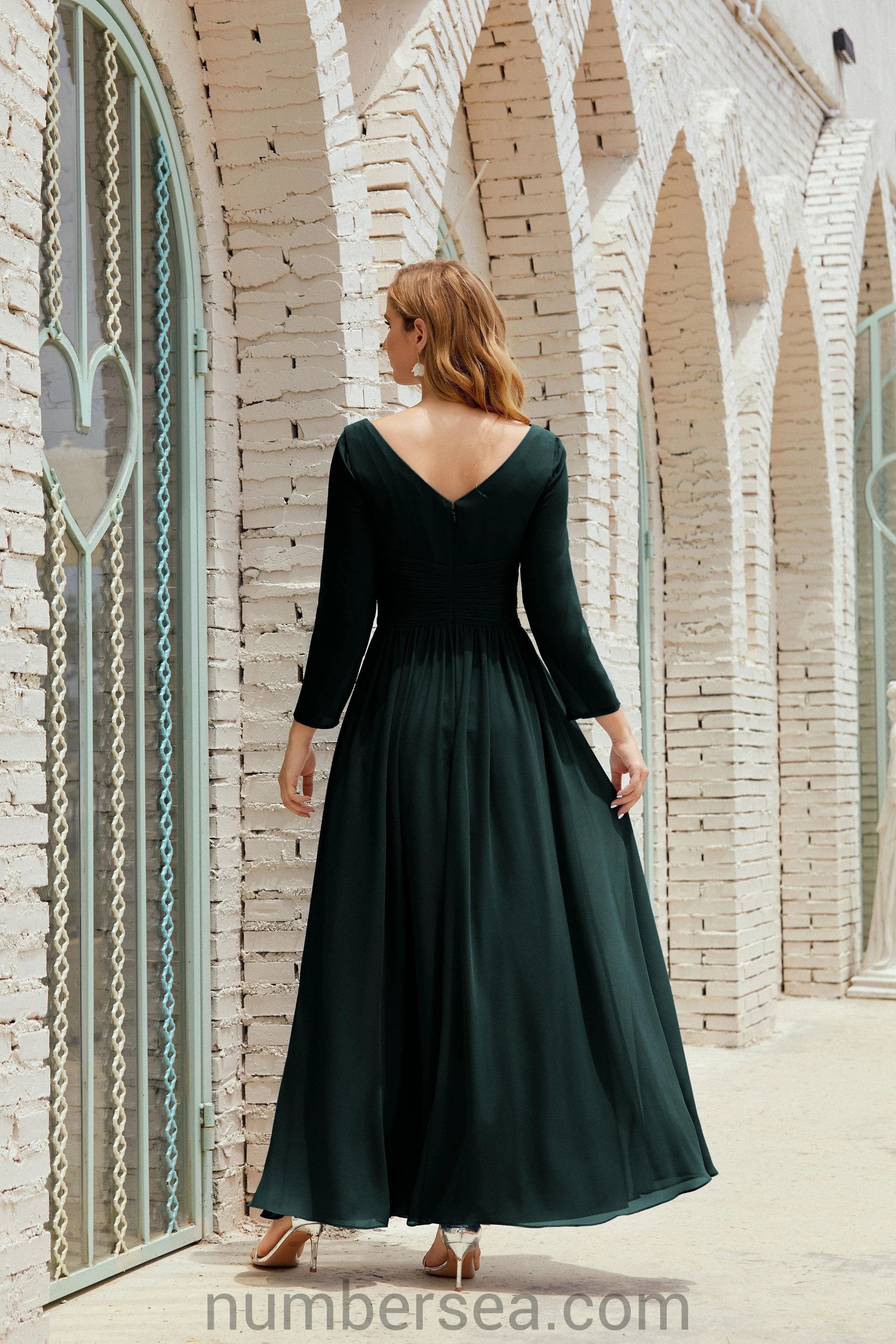 ZapDress Bridesmaid Dress Chiffon Formal Party Dress Evening Dress 28016 (ZD16992)