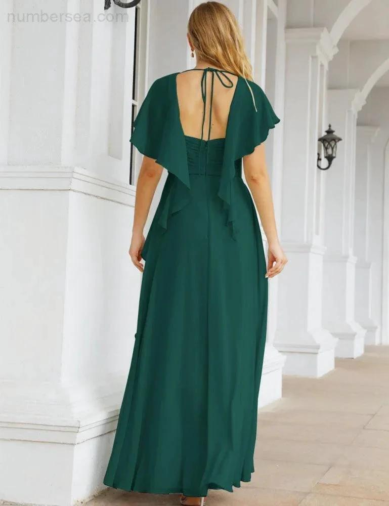 ZapDress Bridesmaid Dresses Backless Formal Prom Gowns for Evening Party Mother of The Bride Dress 28040 (ZD16998)