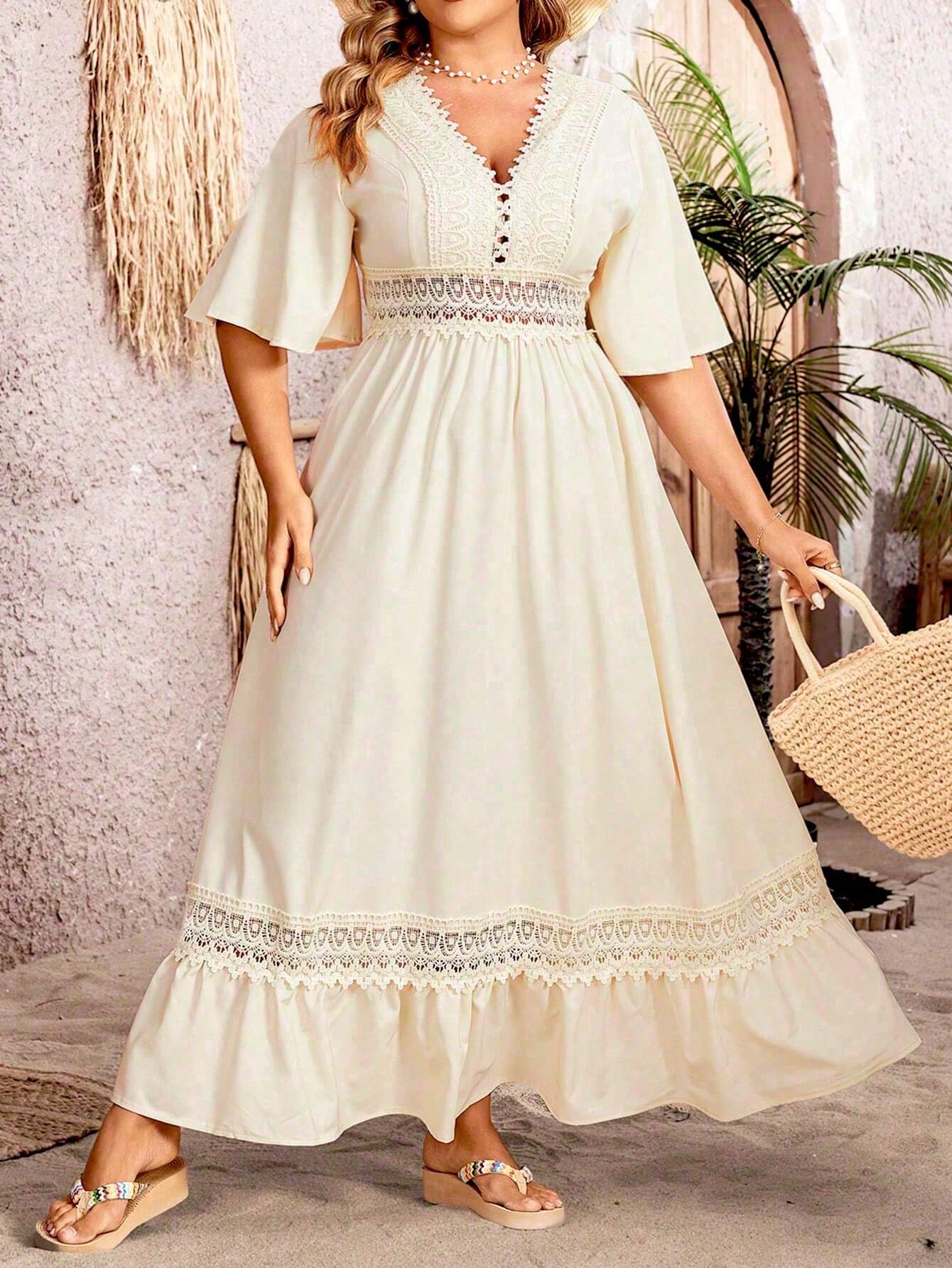 Margarita Statement Line Plus Size Dress for Women Occasion Edit