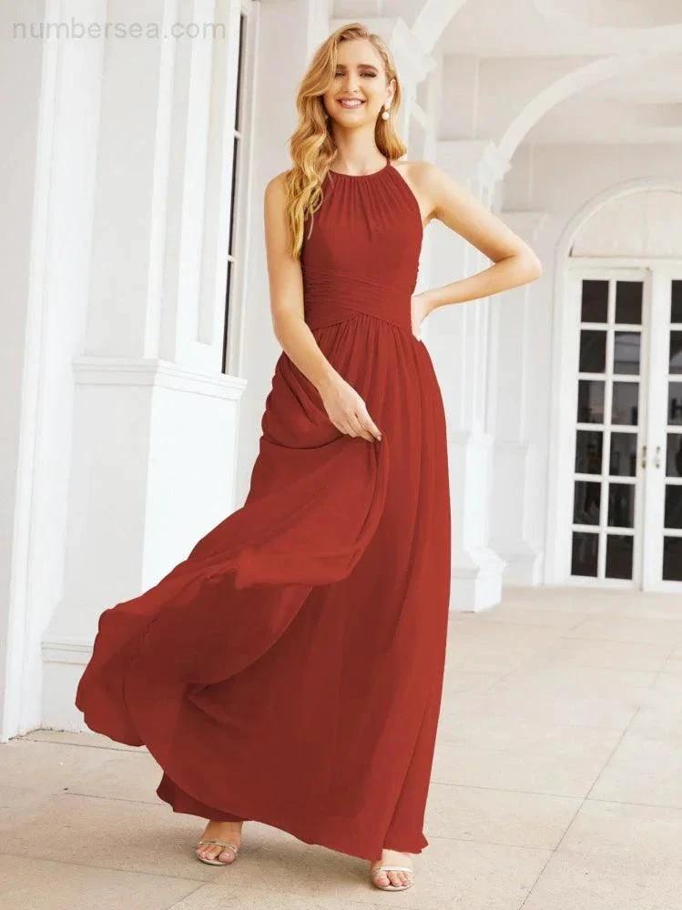 ZapDress Sleeveless Bridesmaid Dresses Long Prom Gown Zipper with Keyhole Back 28056 (ZD17040)