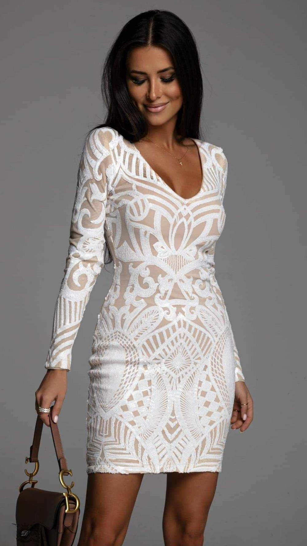 Aldona Timeless Regal Bodycon Dress Elevated Occasion Wear