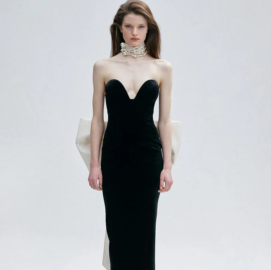 Floor-Length Backless Sequin Prom Dress - VelvetHem