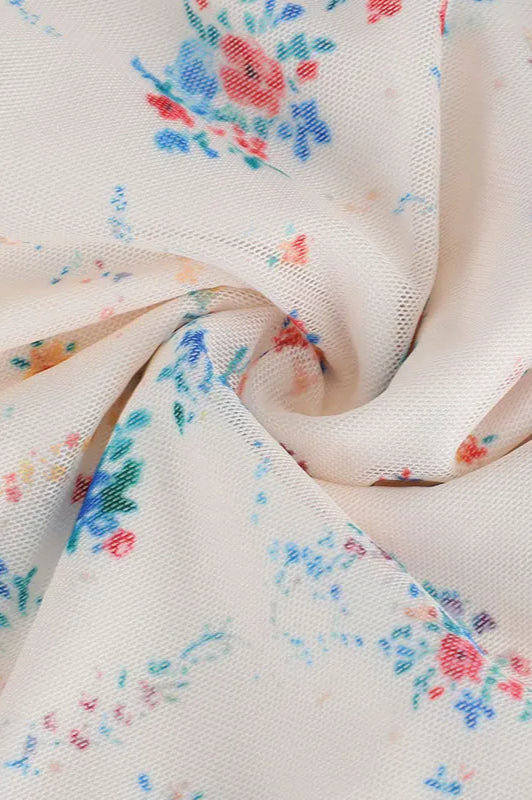 Spaghetti Strap Backless Floral Dress - View 7 | VelvetHem