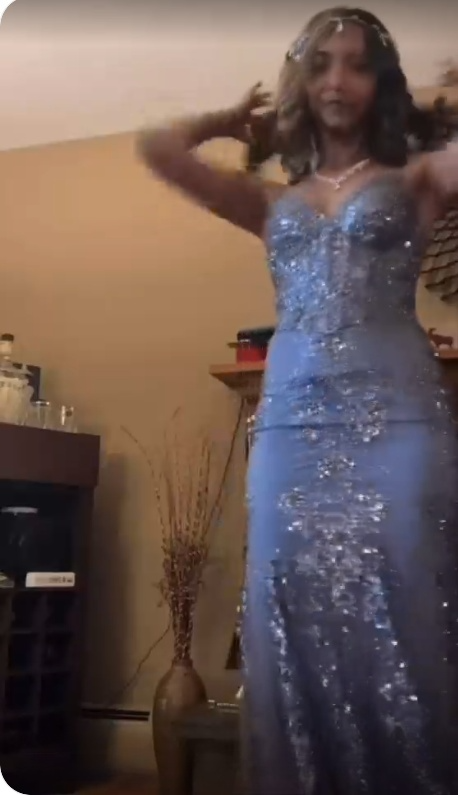 Sexy Spaghetti Straps Prom Dress Mermaid Evening Dress fg7414 - View 3 | VelvetHem
