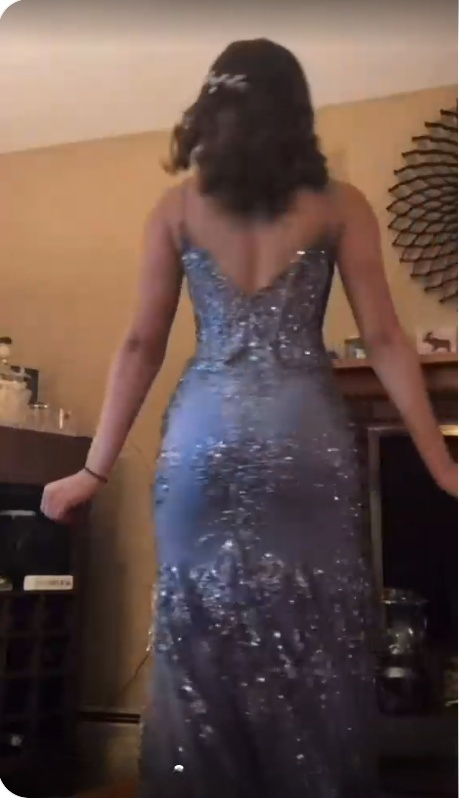 Sexy Spaghetti Straps Prom Dress Mermaid Evening Dress fg7414 - View 2 | VelvetHem