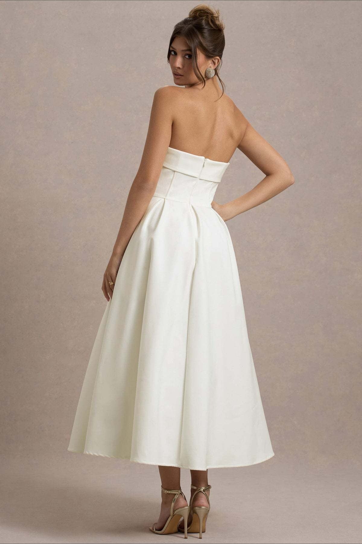 Bandage Strapless Party Dress - View 7 | VelvetHem