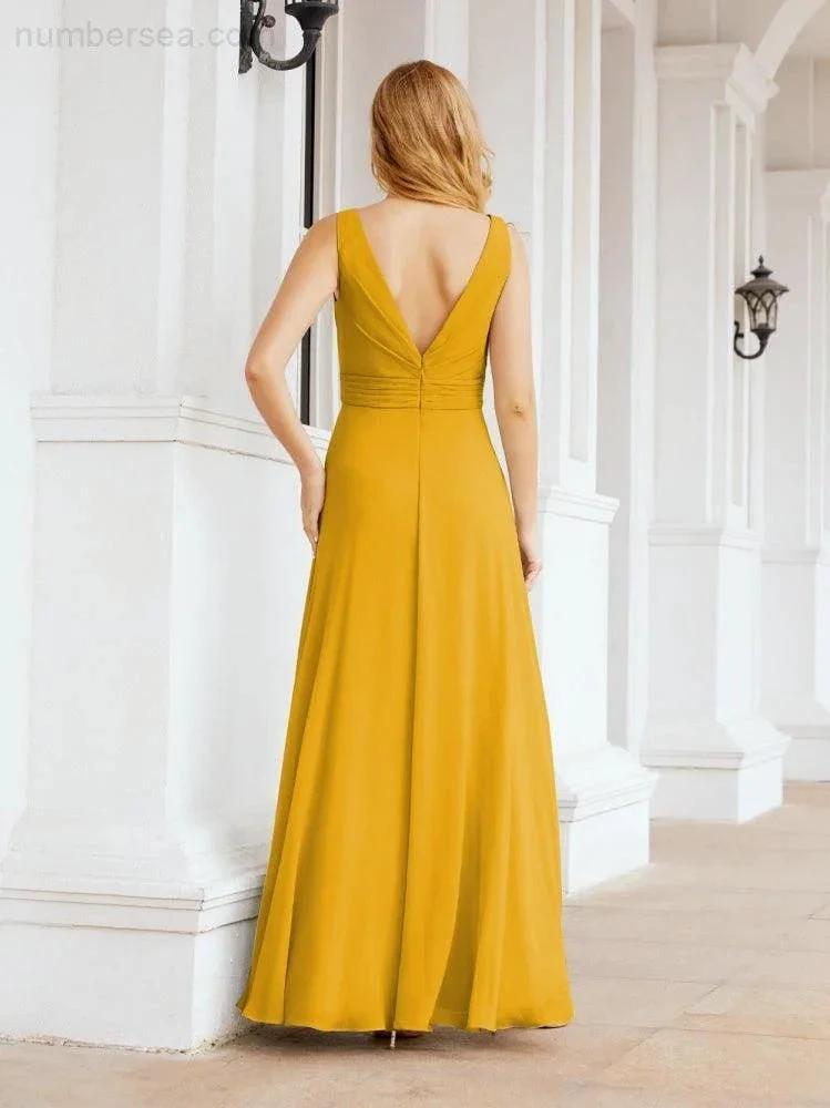 ZapDress Bridesmaid Dresses for Wedding Ruffles Long Formal Prom Gowns 28039 (ZD16999)
