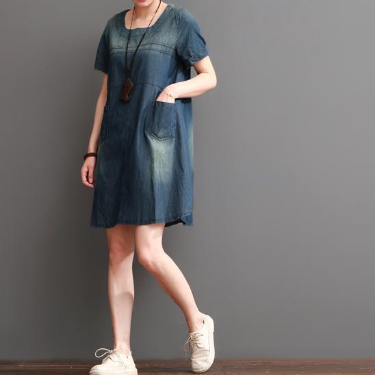 New denim dresses shift dress summer denim sundress