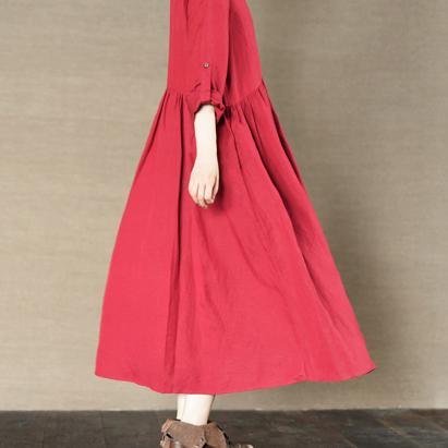 red linen sundress oversize cotton maxi dress linen summer dresses