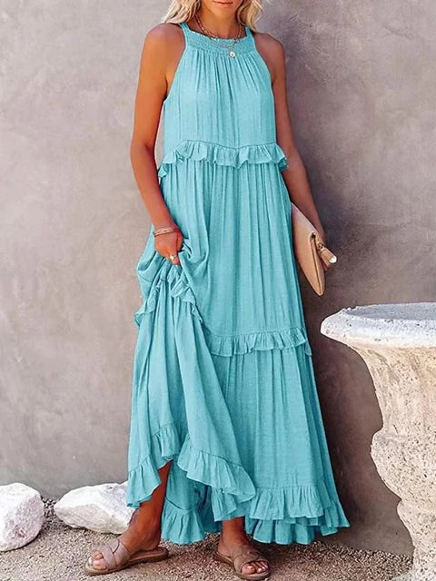 Delfina Casual and Relaxed Summer Dress for Women Wedding Guest Look