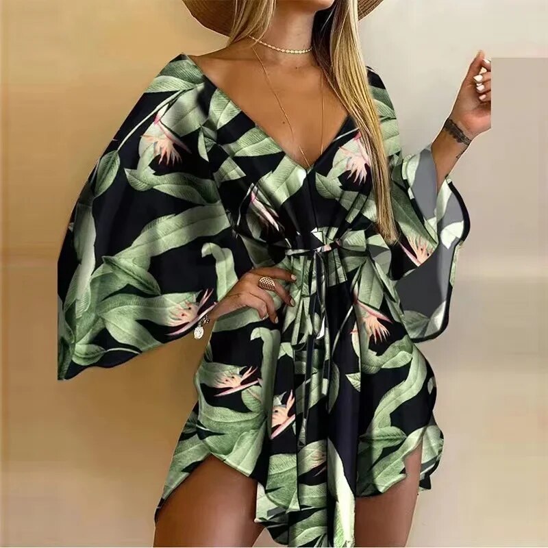Ora Elegant Patterned Dress for Women Easy Wear Style