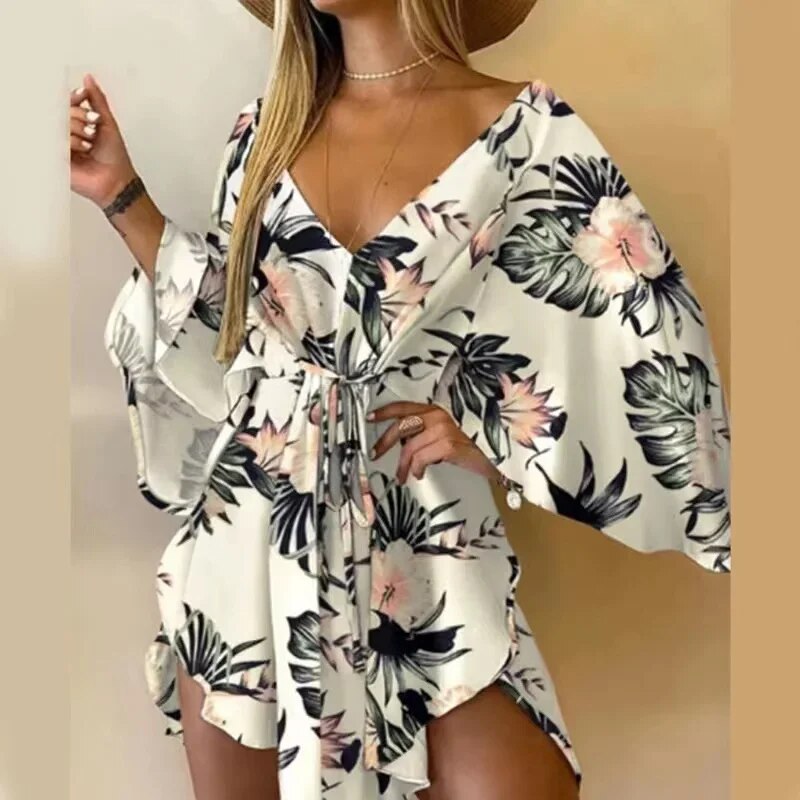 Ora Elegant Patterned Dress for Women Easy Wear Style