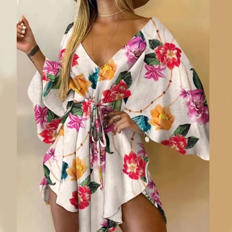 Ora Elegant Patterned Dress for Women Easy Wear Style