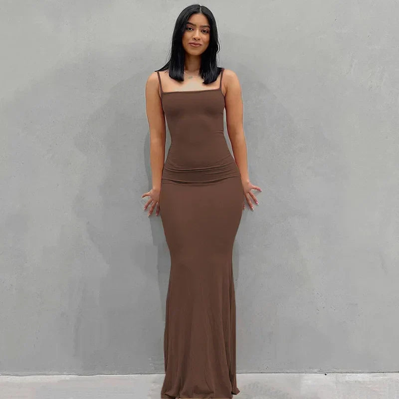 Cristina Summer Dress with Spaghetti Straps for Women Streetwear Style