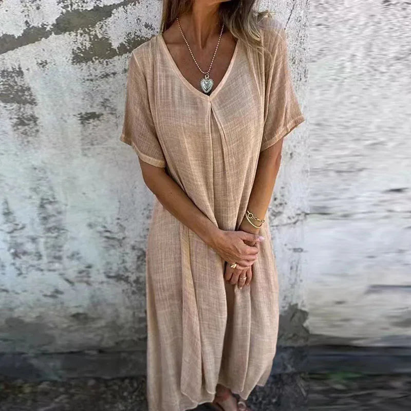 Ivanna Effortless and Chic Summer Dress for Women Feminine Flowy Style