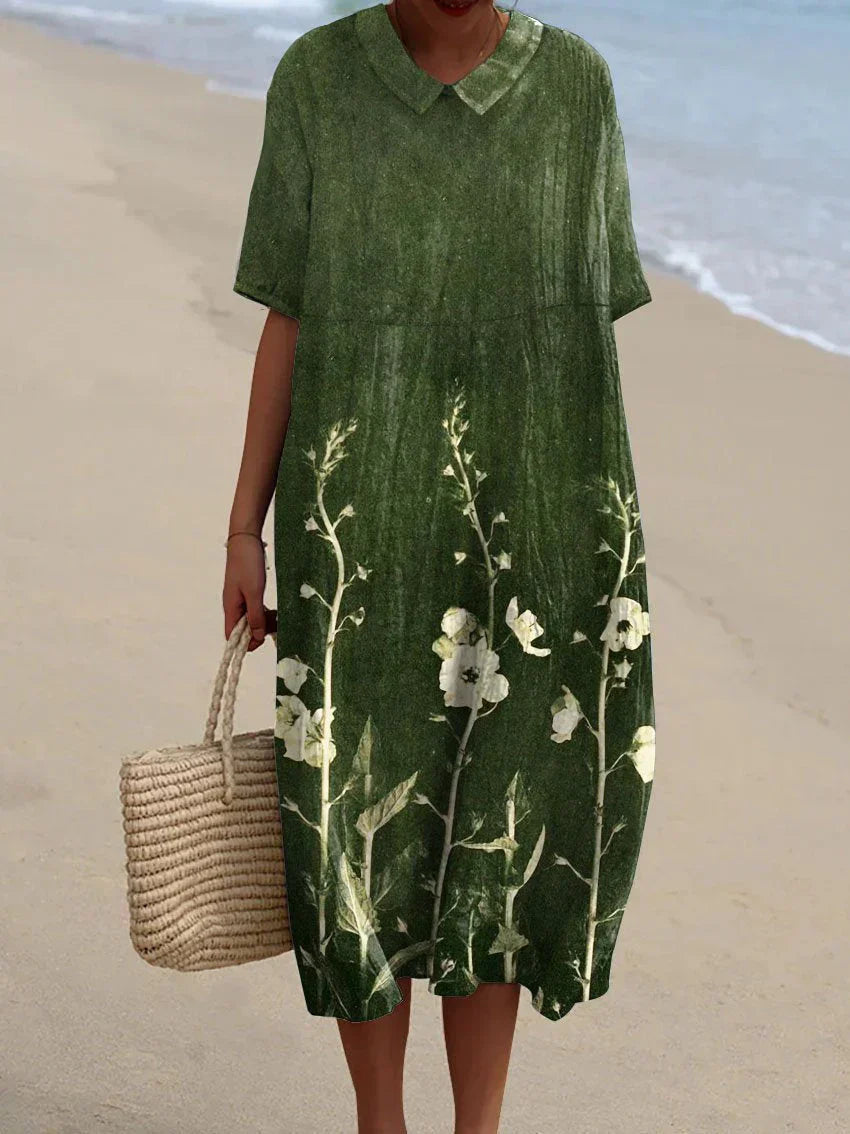 Flor Aesthetic Colorful Floral Summer Dress Boutique Collection