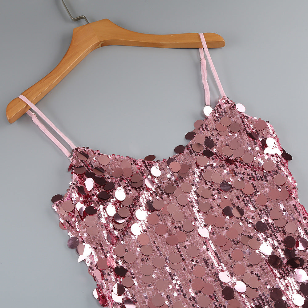 Shine On Mini Dress Pink