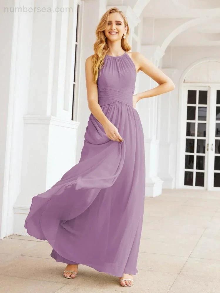 ZapDress Sleeveless Bridesmaid Dresses Long Prom Gown Zipper with Keyhole Back 28056 (ZD17040)