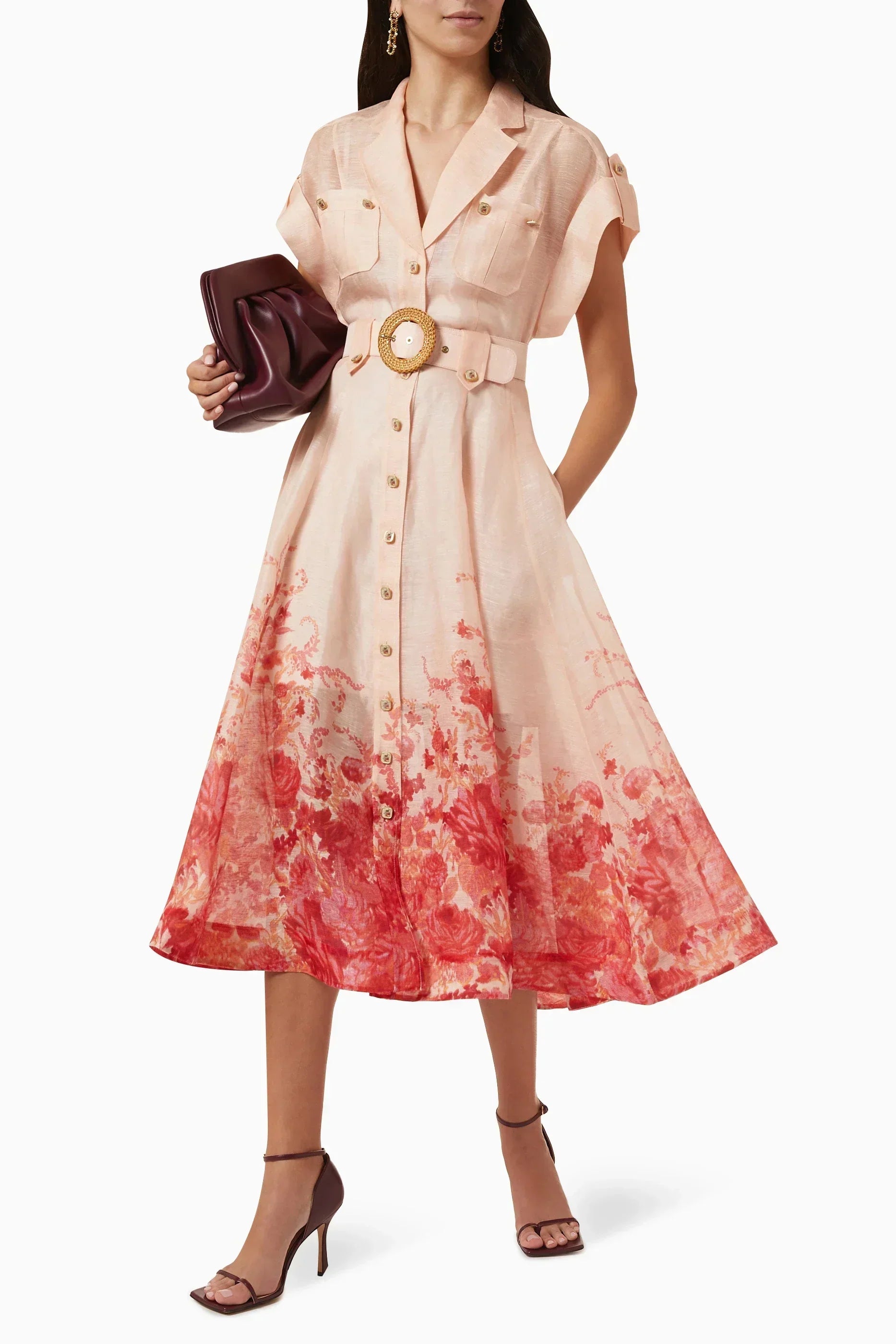 María Exclusive José Mini Dress with Satin Straps Evening Wear Edit