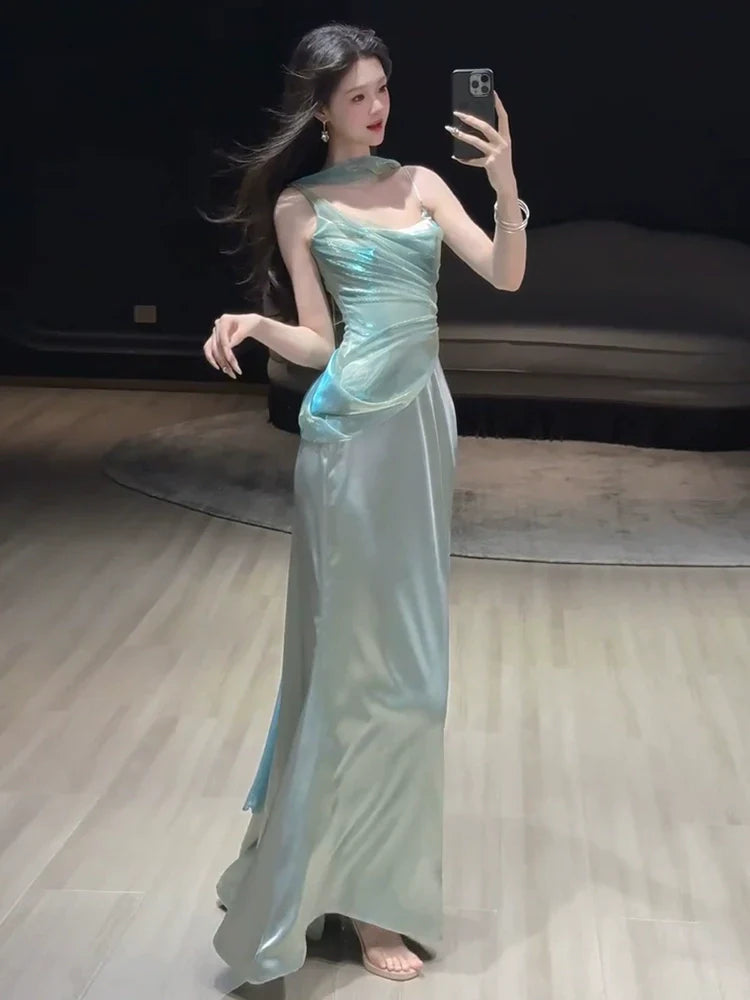 Mermaid Long Prom Dress Sexy Evening Dresses