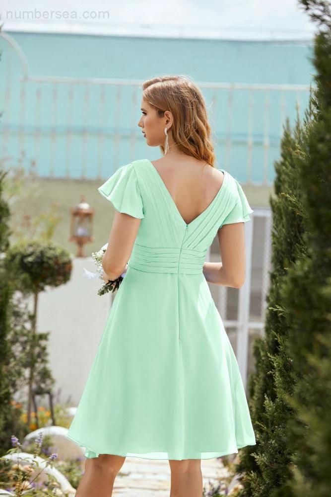 Knee Length Homecoming Dresses Formal Cocktail Prom Gown 28013 (ZD16946)
