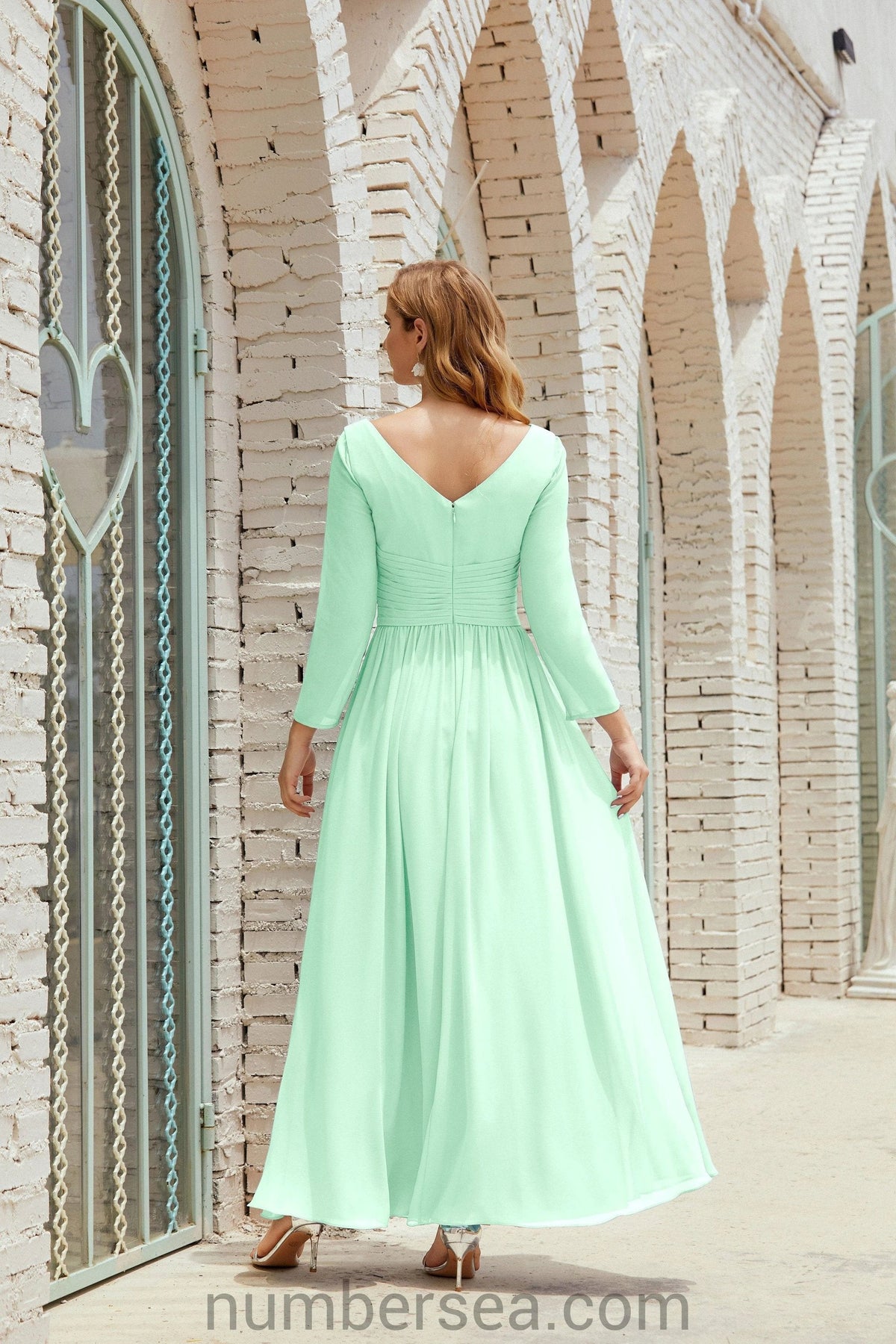 ZapDress Bridesmaid Dress Chiffon Formal Party Dress Evening Dress 28016 (ZD16992)