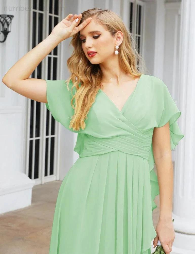 ZapDress Bridesmaid Dresses Backless Formal Prom Gowns for Evening Party Mother of The Bride Dress 28040 (ZD16998)