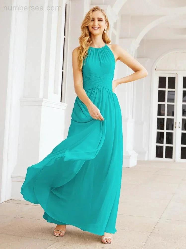 ZapDress Sleeveless Bridesmaid Dresses Long Prom Gown Zipper with Keyhole Back 28056 (ZD17040)
