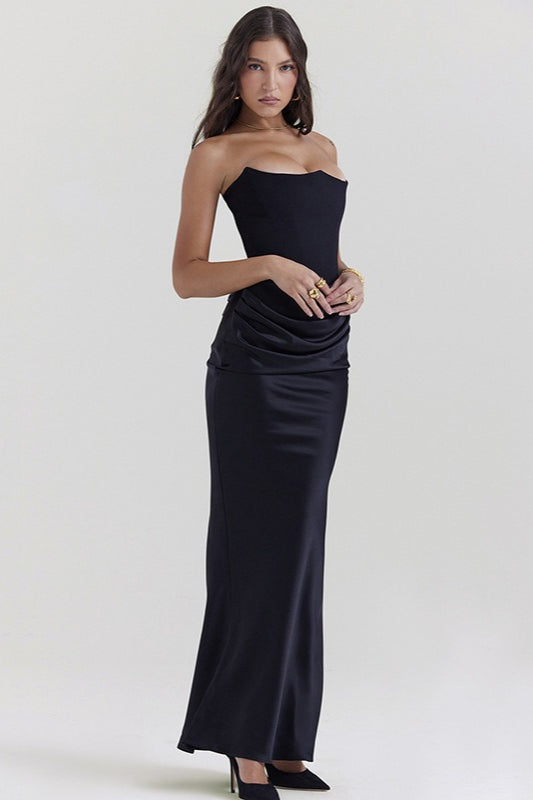 Backless Cinched Waist Maxi Dress - View 13 | VelvetHem