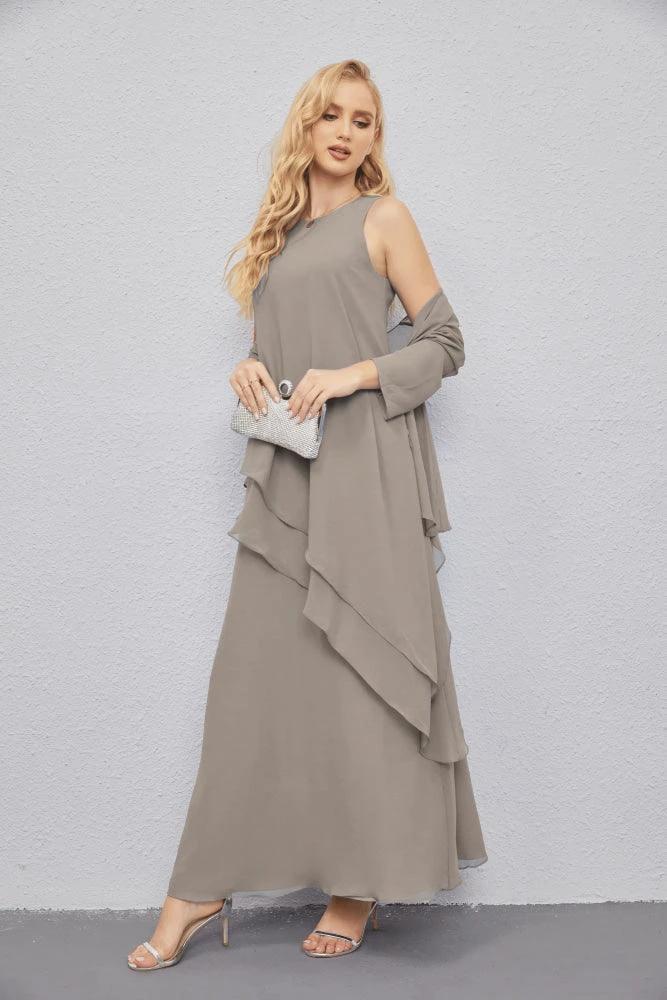 Mother of Bride Dresses with Open Front Lightweight Cardigan Formal Prom Gown 28081 by numbersea