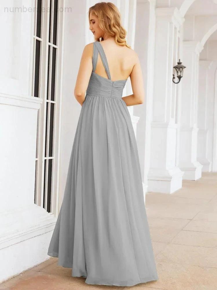 ZapDress One Shoulder Bridesmaid Dresses Long Maxi Formal Evening Party Prom Gowns 28061 (ZD17044)