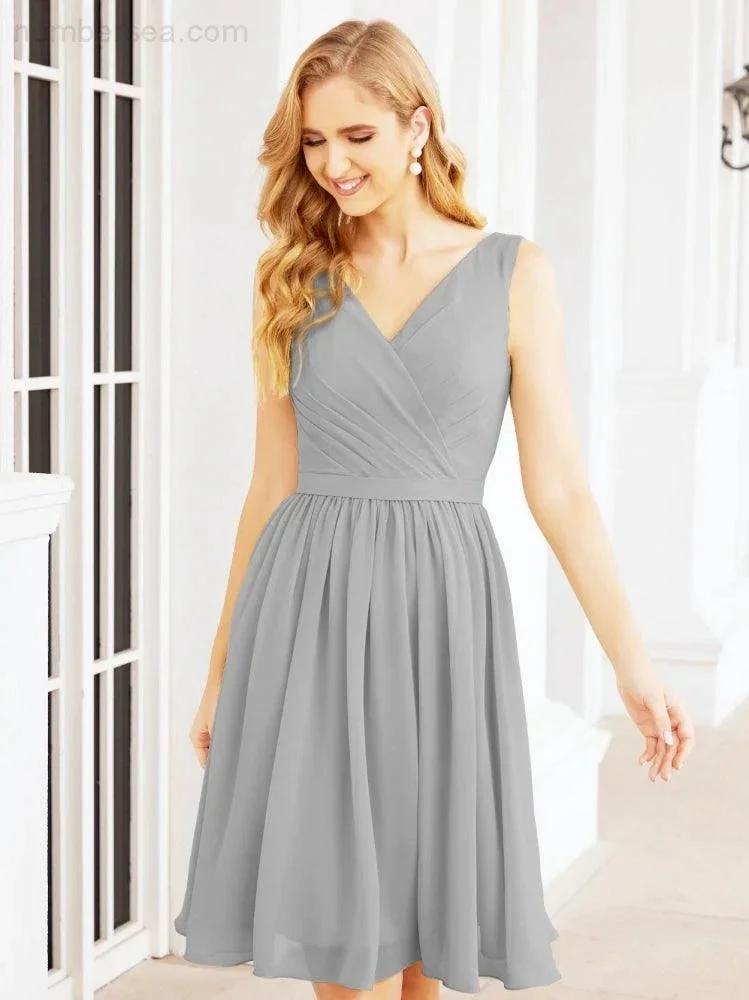 ZapDress Homecoming Dresses Knee Length Skirt V Back 28062 (ZD16943)