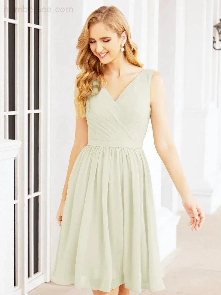 ZapDress Homecoming Dresses Knee Length Skirt V Back 28062 (ZD16943)