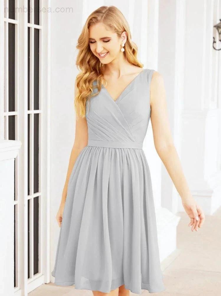 ZapDress Homecoming Dresses Knee Length Skirt V Back 28062 (ZD16943)