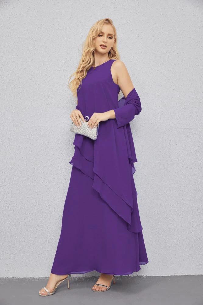 Mother of Bride Dresses with Open Front Lightweight Cardigan Formal Prom Gown 28081 by numbersea