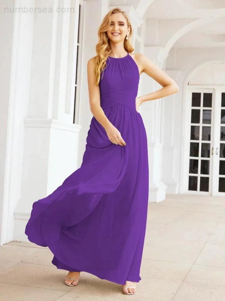 ZapDress Sleeveless Bridesmaid Dresses Long Prom Gown Zipper with Keyhole Back 28056 (ZD17040)