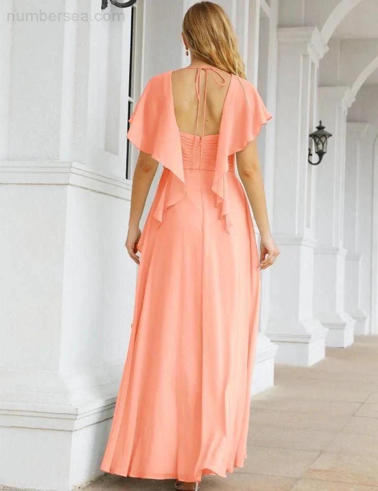 ZapDress Bridesmaid Dresses Backless Formal Prom Gowns for Evening Party Mother of The Bride Dress 28040 (ZD16998)