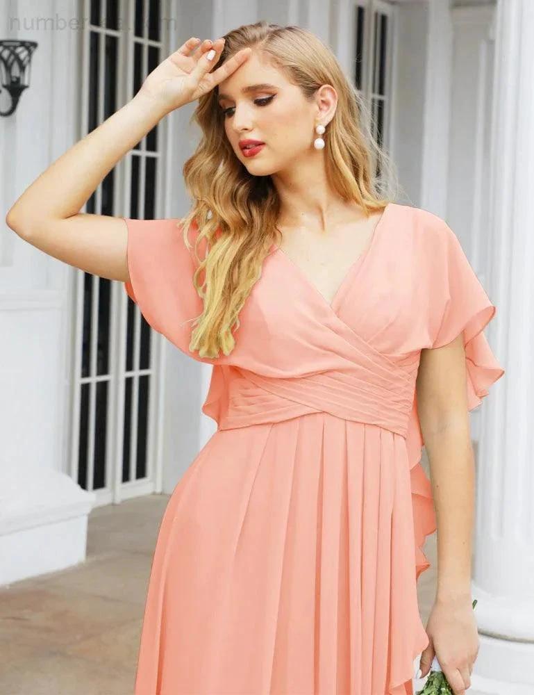 ZapDress Bridesmaid Dresses Backless Formal Prom Gowns for Evening Party Mother of The Bride Dress 28040 (ZD16998)