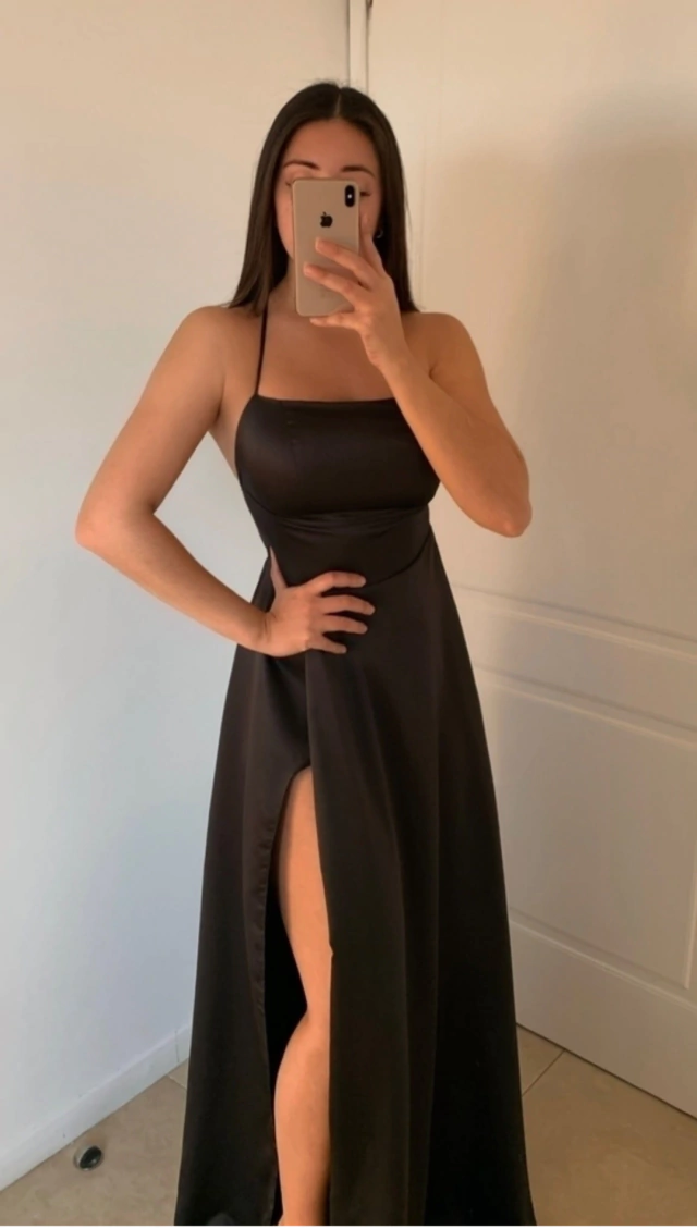 Sexy Purple Long Prom Dress Party Dress With Split