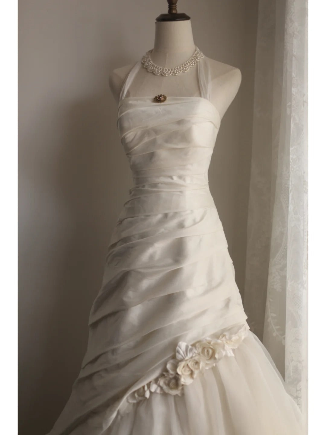 A Line White Party Dress Long Evening Dress Princess Wedding Dress