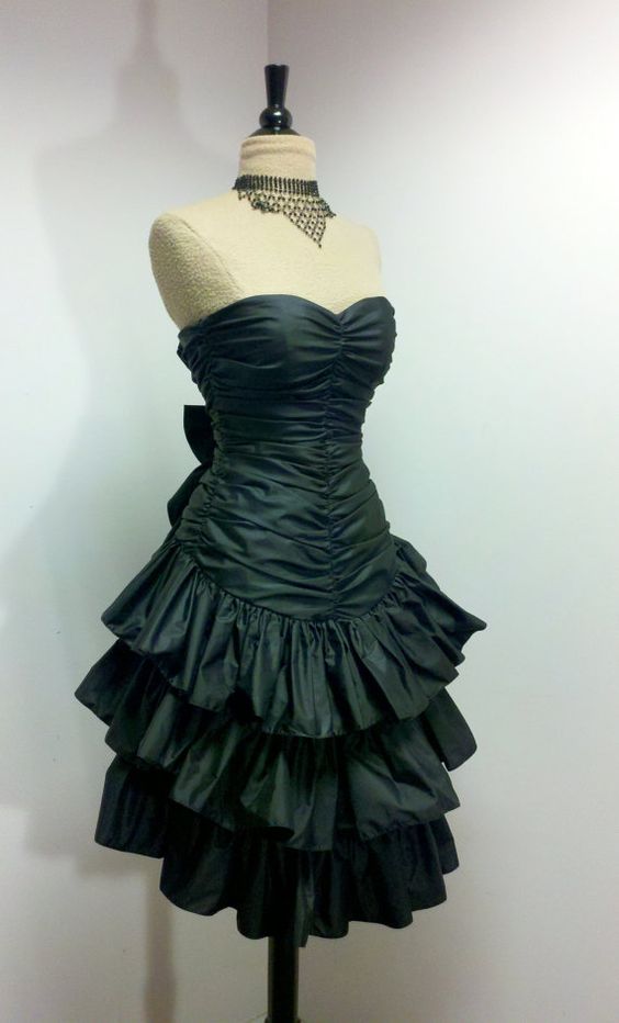 Vintage Short Party Dress Strapless Ruffles Homecoming Dress fg6331 - VelvetHem
