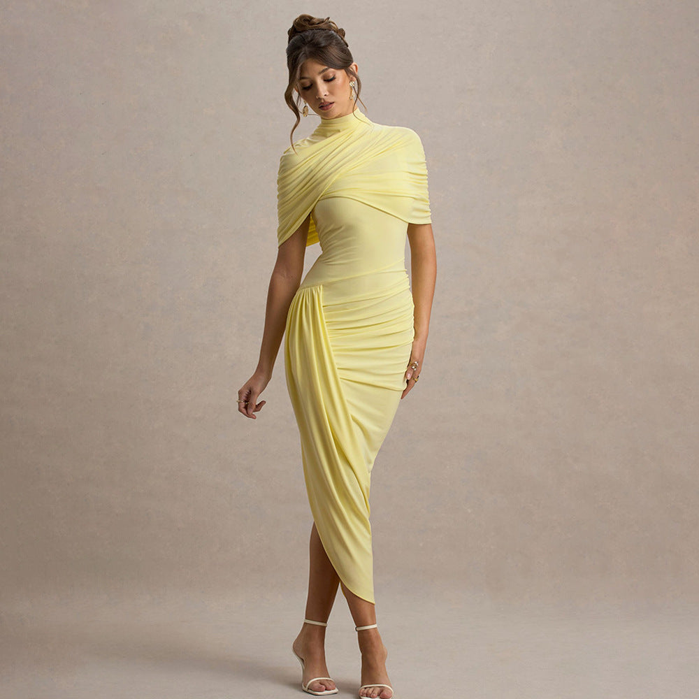 Deardorff Midi Dress Yellow