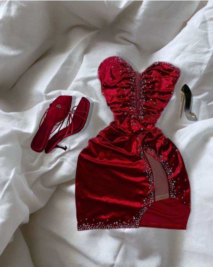 Short Prom Dresses Red Mini Homecoming Dresses Short Graduation Dresses fg6267 - View 3 | VelvetHem
