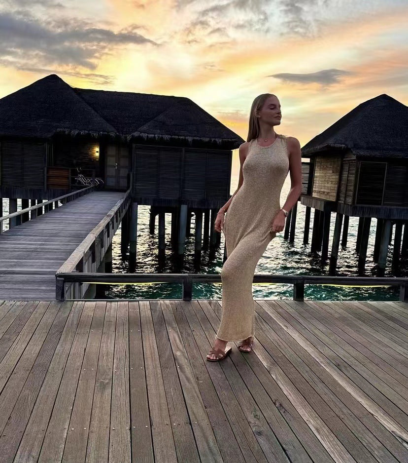 Alfonso Maxi Dress Gold