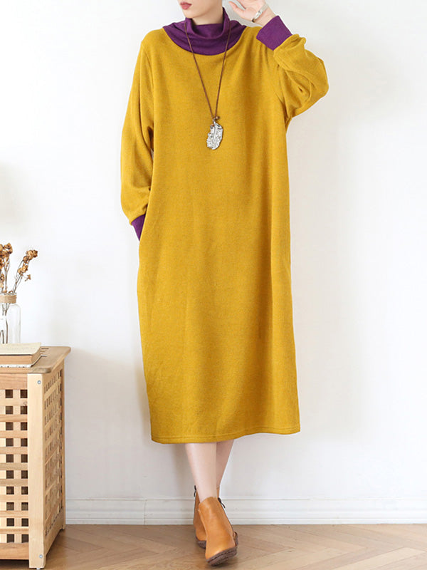 My Softer Side High-Neck Midi Dress